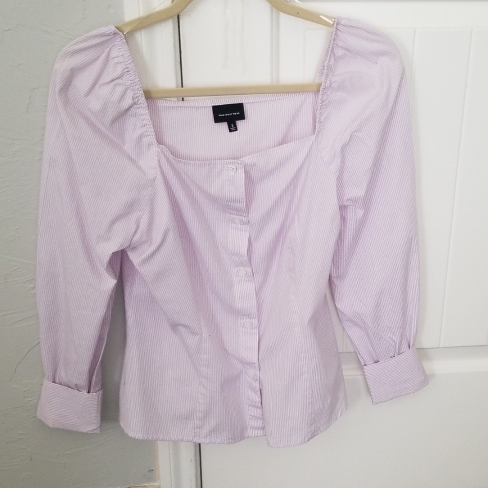 WHO WHAT WEAR long sleeve top